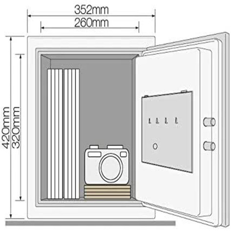 Yale YFM/420/FG2 - Electronic Office Fire Safe Box (Large)