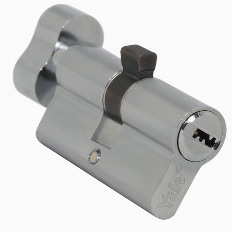 Yale 60 MM TT DK Cylinder with Inside Thumbturn, Dimpled Key Series 