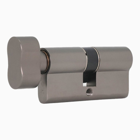 Yale 60 MM SN BK Cylinder, Bathroom , Satin Nickel