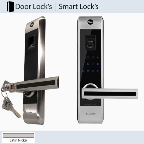 Yale YDME 80- LH Digital Door Lock, Left Handed, Satin Nickel