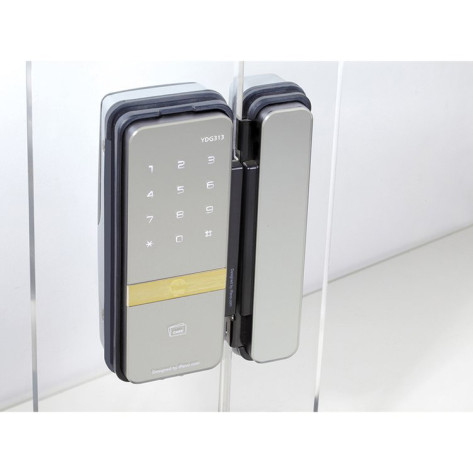 Yale YDG 313 GL Smart Lock for Glass Doors, Mirror Finish